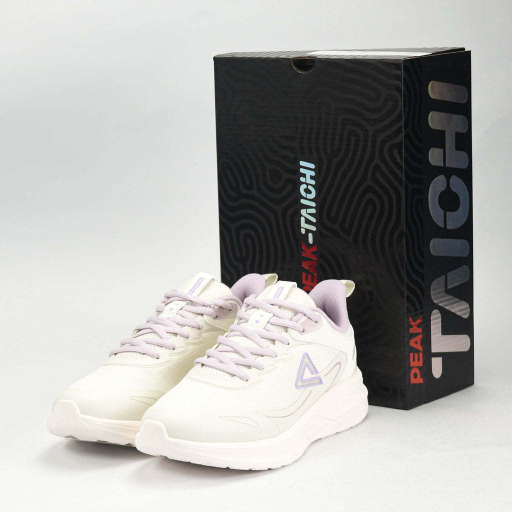 PEAK TRAINING RUNNING SHOES-WHITE/PURPLE EXT54428H-Z524