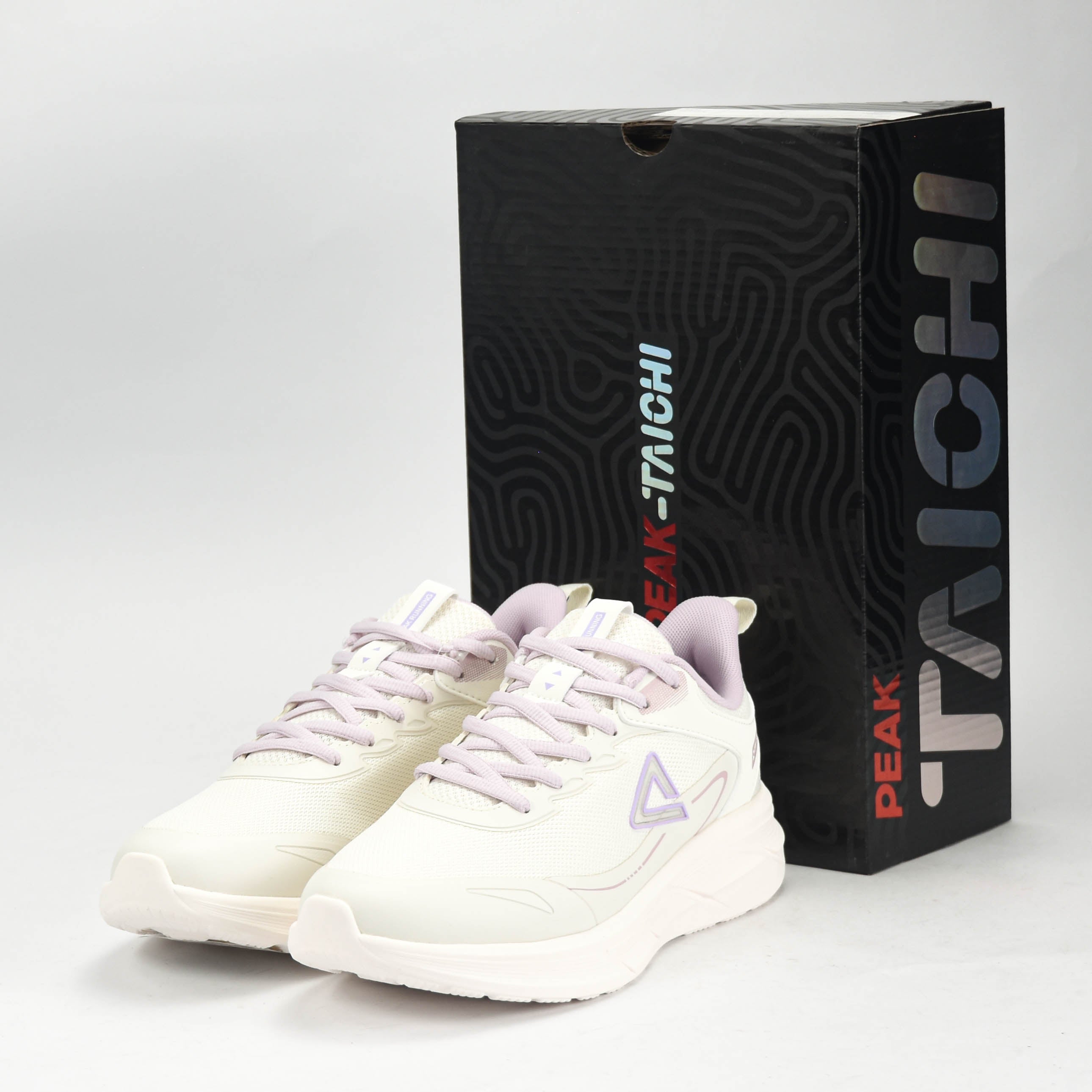 PEAK TRAINING RUNNING SHOES-WHITE/PURPLE EXT54428H-Z524