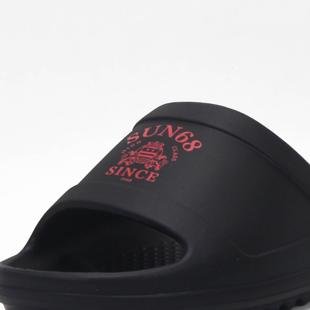 SUN68 Slippers Monoblock X36113-1110-NERO-ROSSO