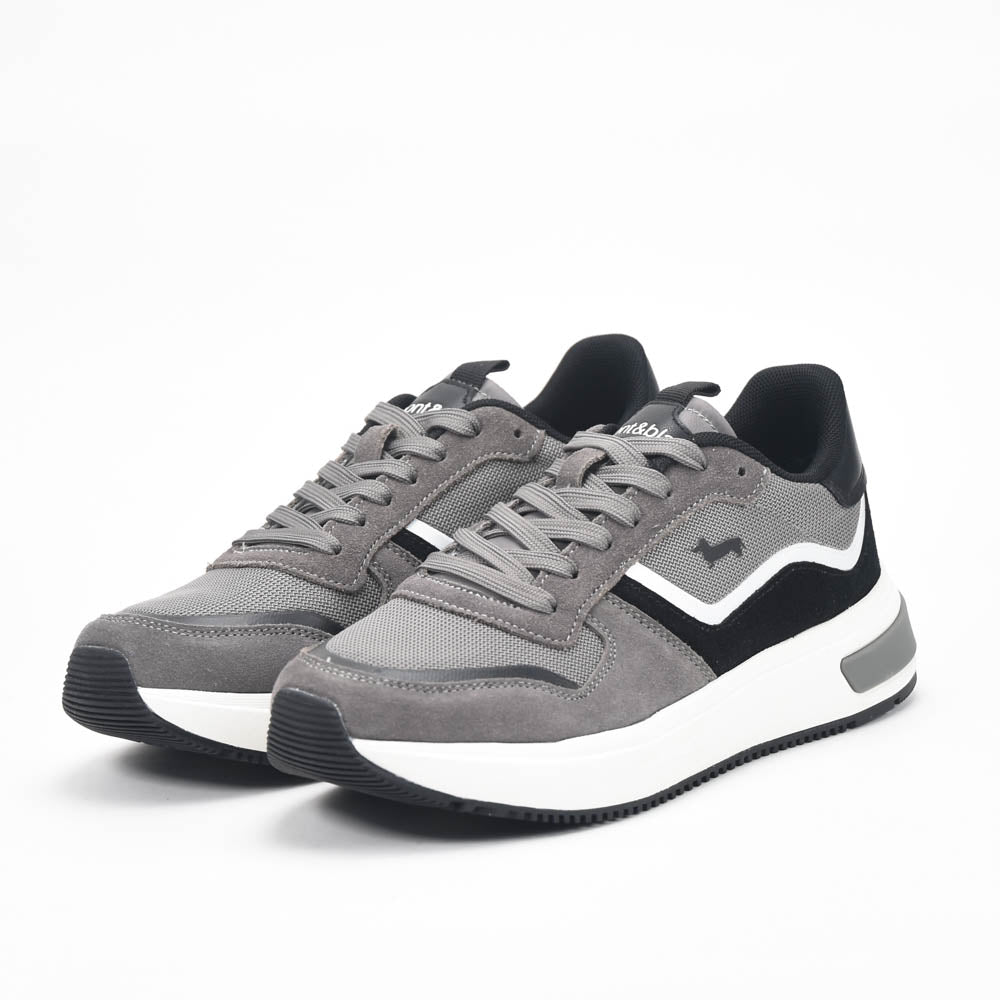 Harmont and Blaine Suede and Technical Fabric Sneakers EFM252.050.A60.AD