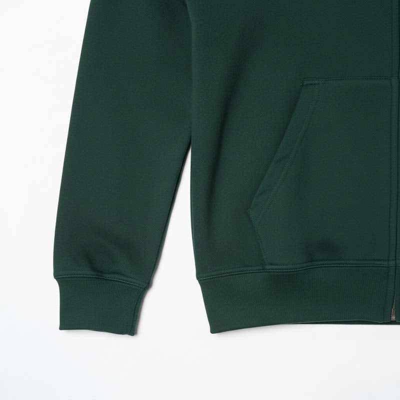 Sweat à capuche zippé homme VERT DL-14