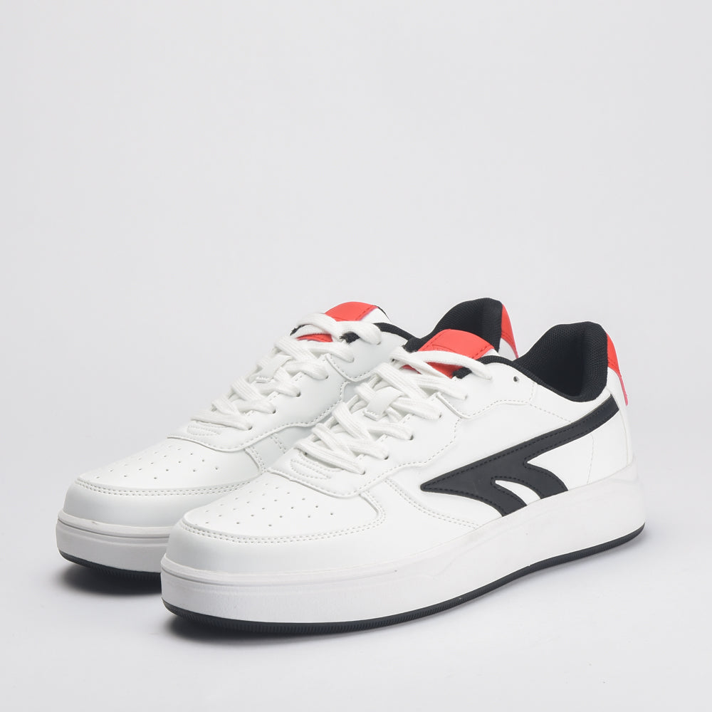 Varsity Court White-Black-Red \ L014810