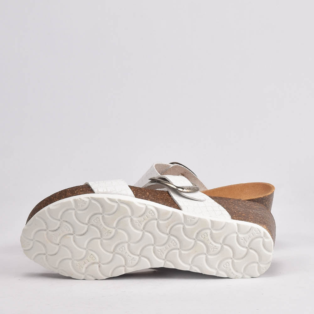 BIRK BLANC CROCO  F-50-BKF-202BC