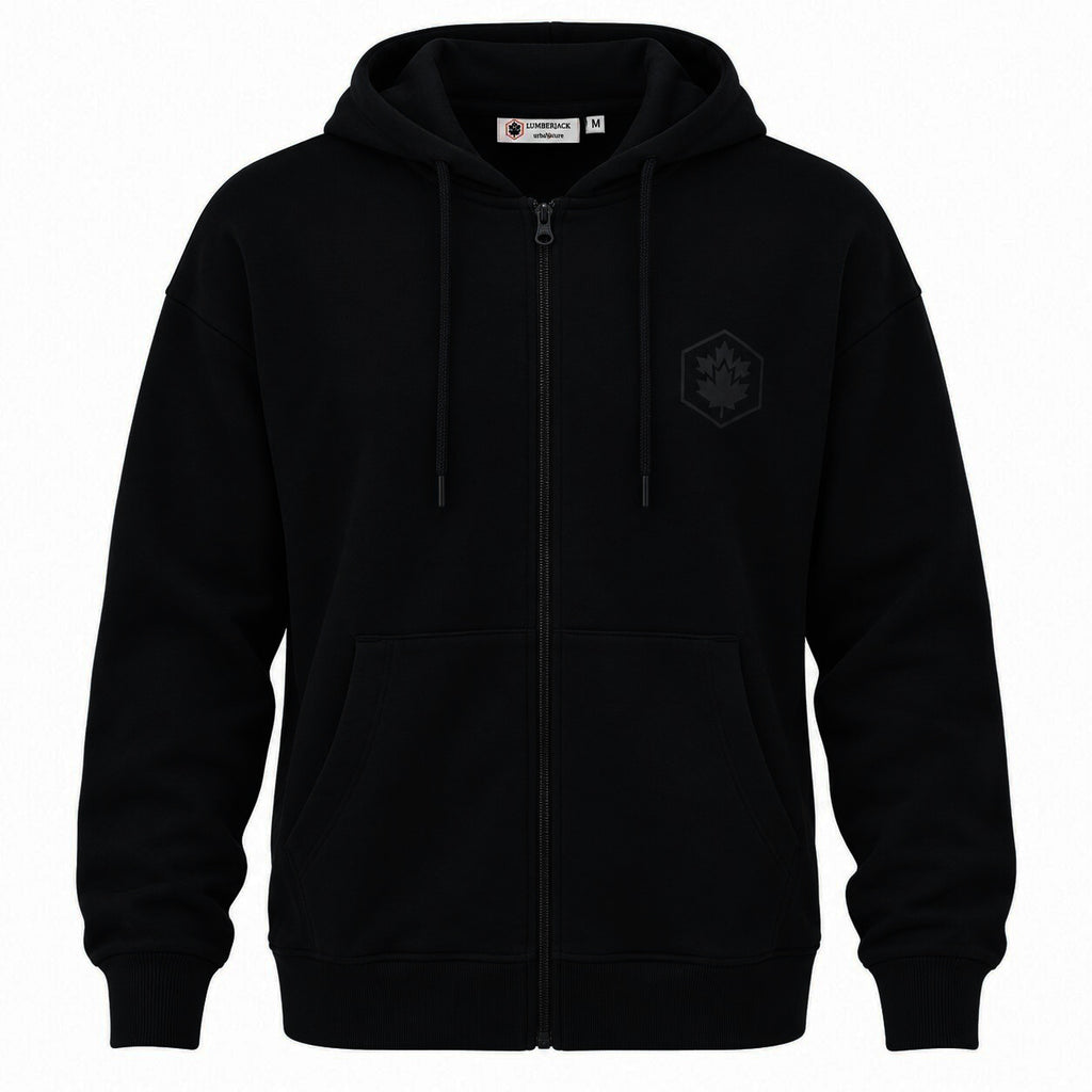 LUMBERJACK ZIP HOODIE LBJ-00201-BLK