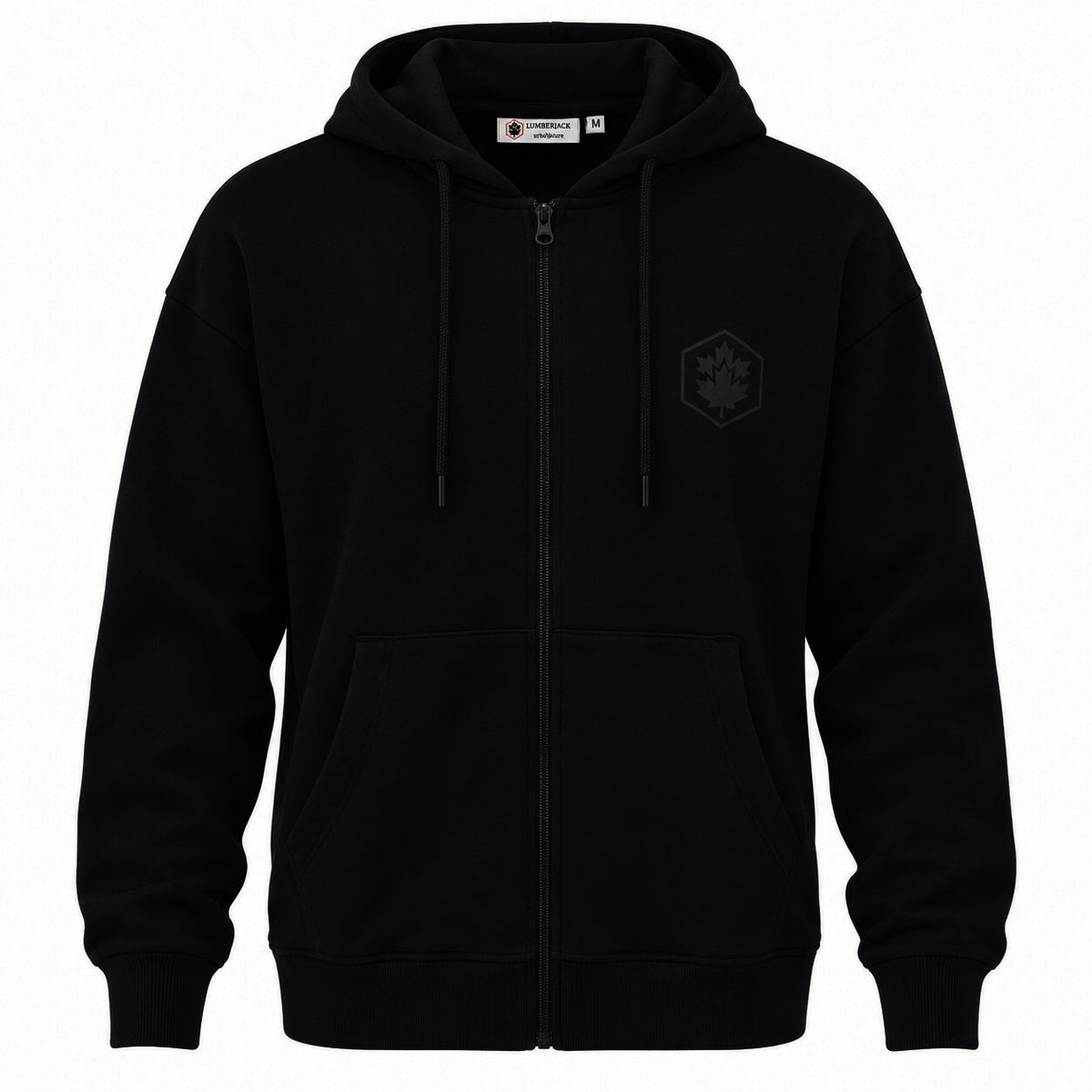 LUMBERJACK ZIP HOODIE LBJ-00201-BLK