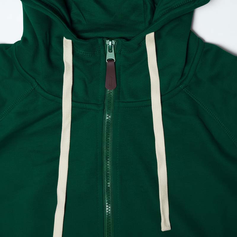 Sweat à capuche zippé homme VERT DL-14