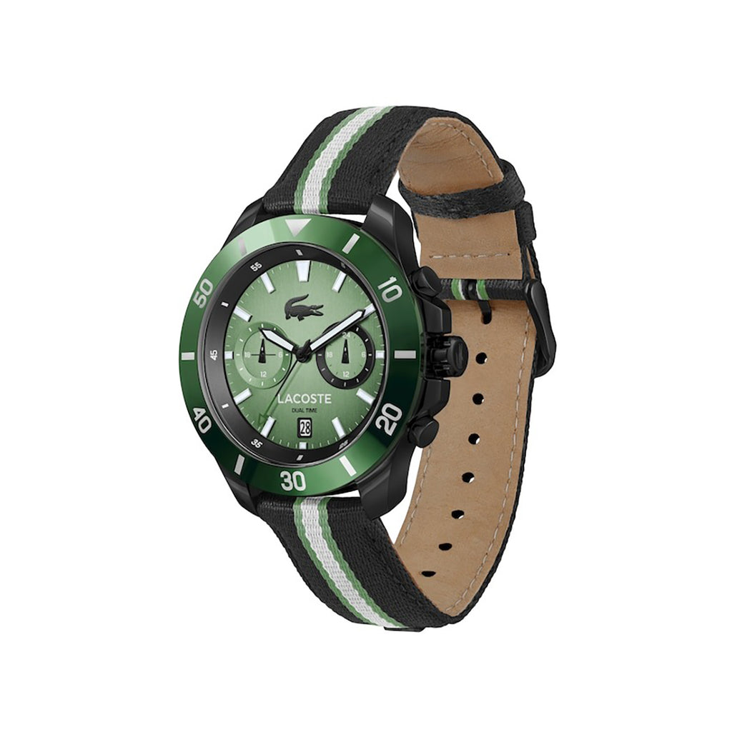 MONTRES Lacoste Toronga Dual Time Date Noir / Vert 2011341