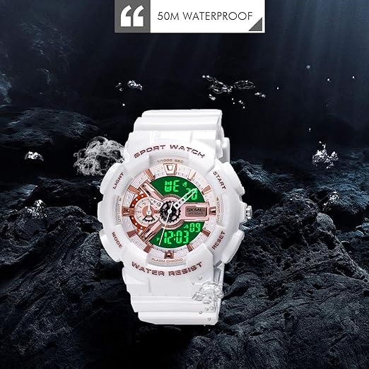 ساعة سكيمي البيضاء