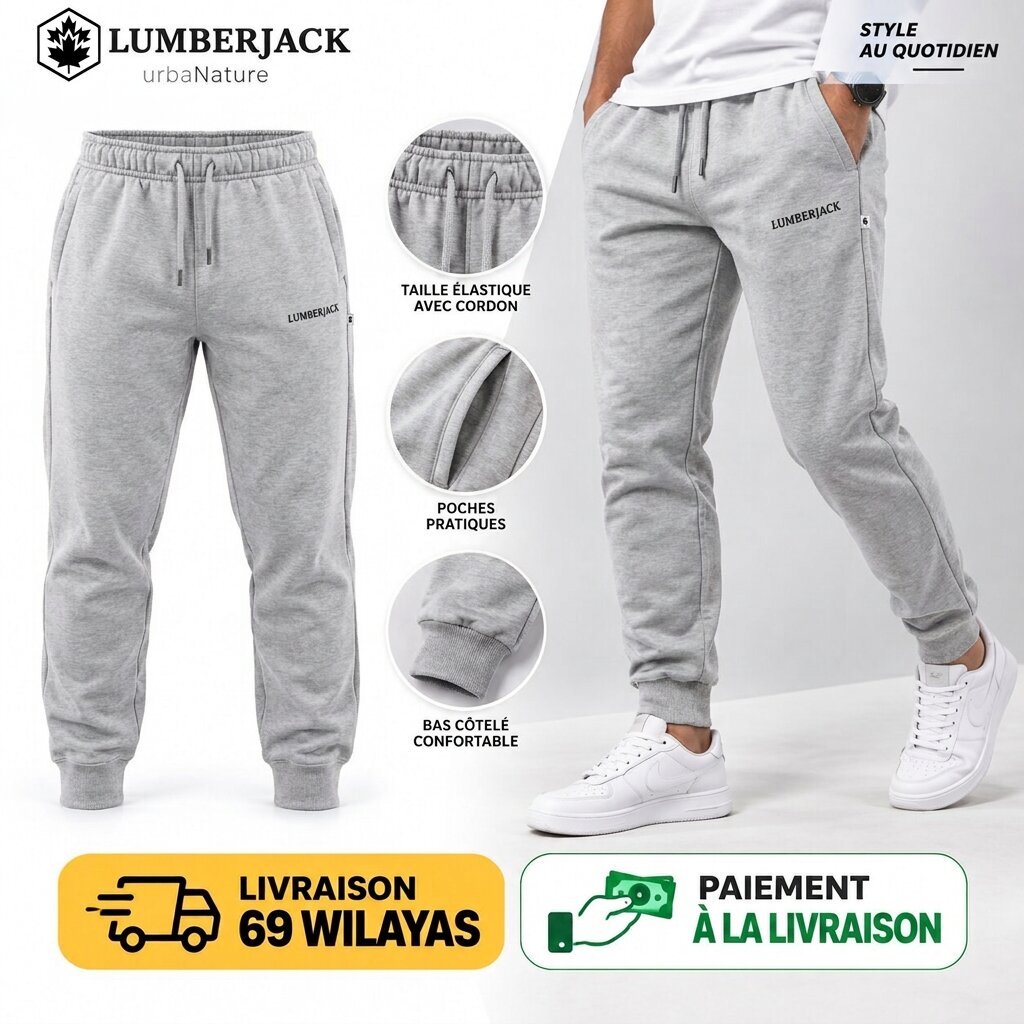 LUMBERJACK PANTALON JOGGING LBJ-00301-GRY