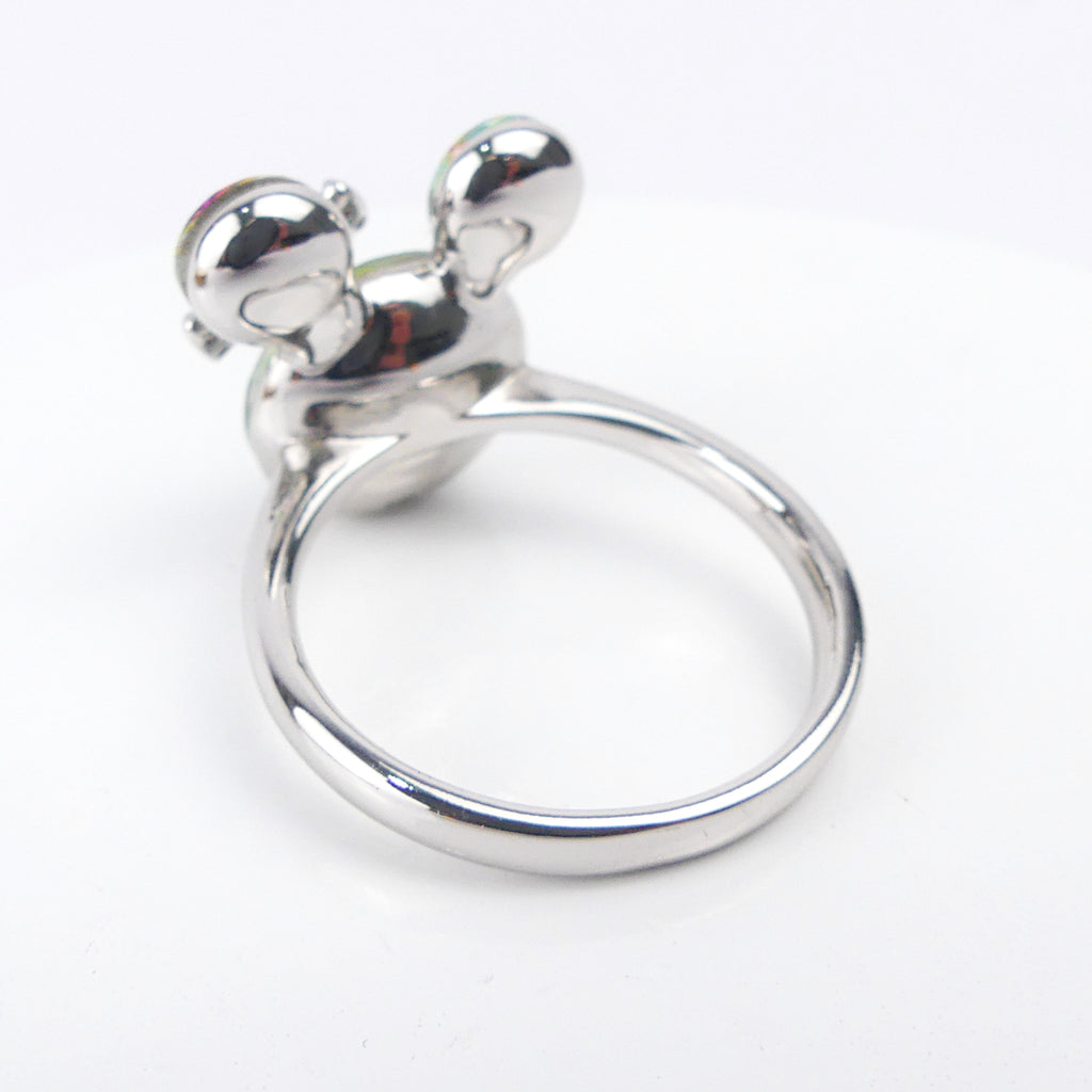 bague mickey mousse verte reflé