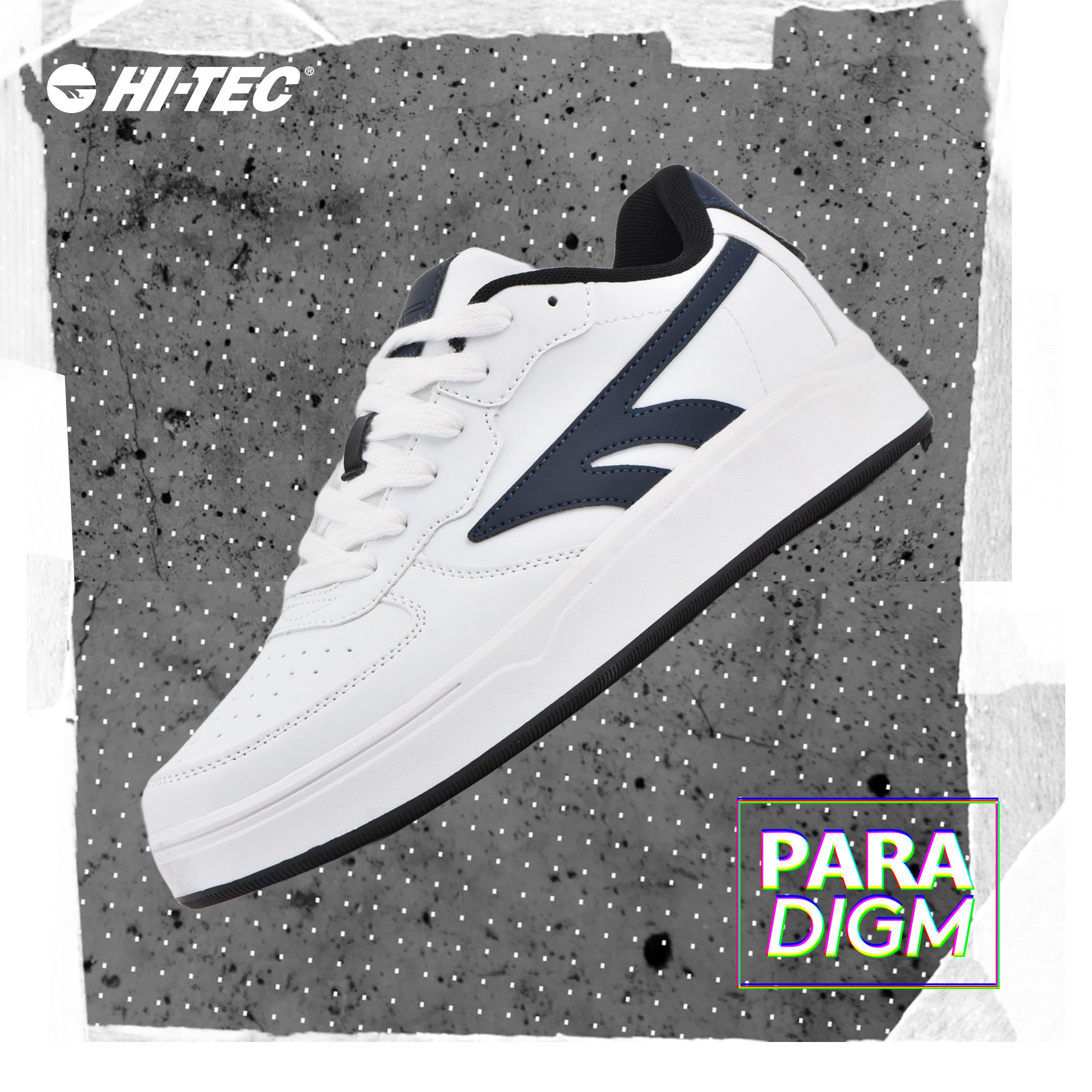 VASITY COURT WHITE/NAVY/BLACK HI TEC S013767