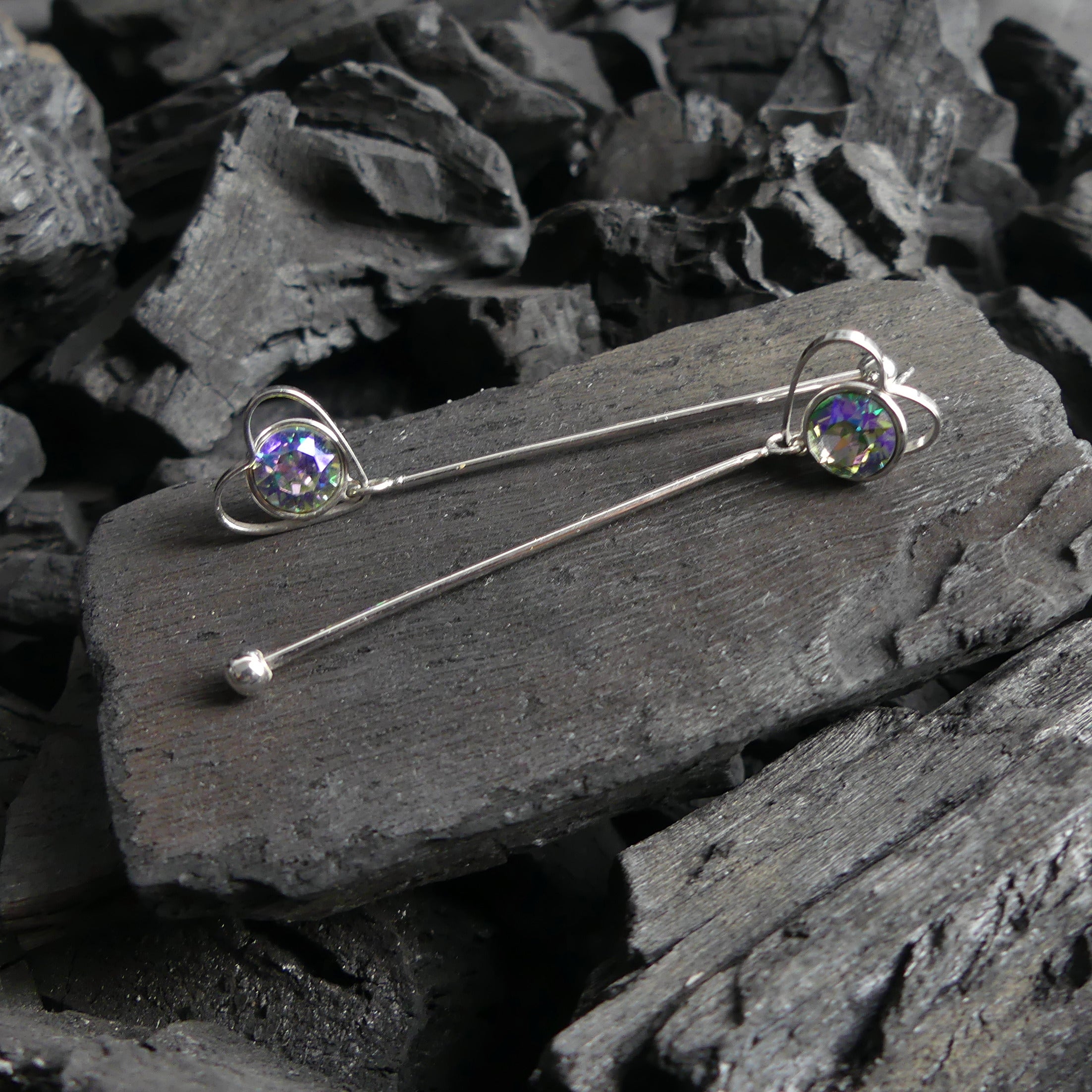 Boucles d'oreilles pendantes cœur move