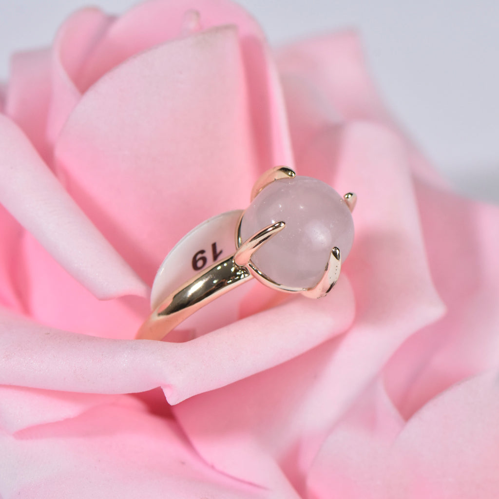 SWEET BRIER ROSE QUARTZ RING QUARTZ RING SIZE 19