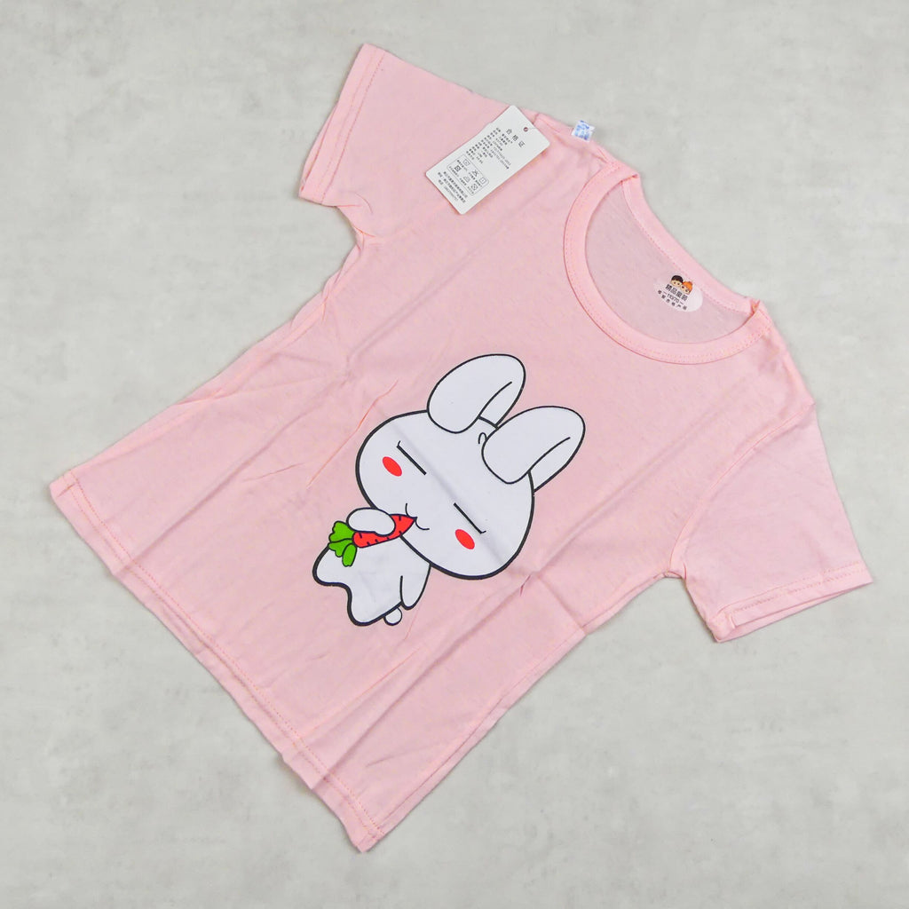 ENSEMBLE ROSE MOTIF LAPIN 4296