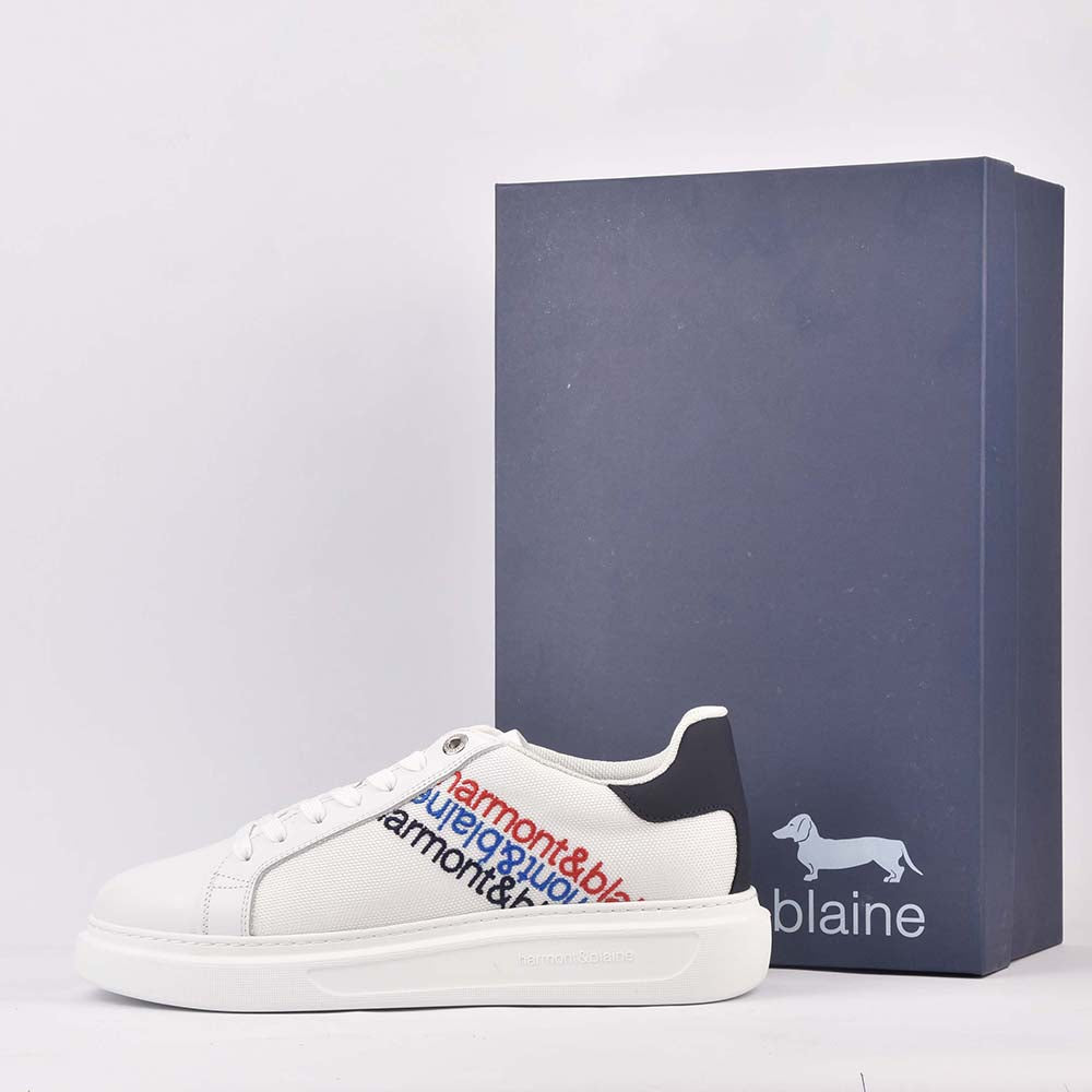HARMONT AND BLAINE SCARPA UOMO CALF BIANCO \ EFM231-031-6090