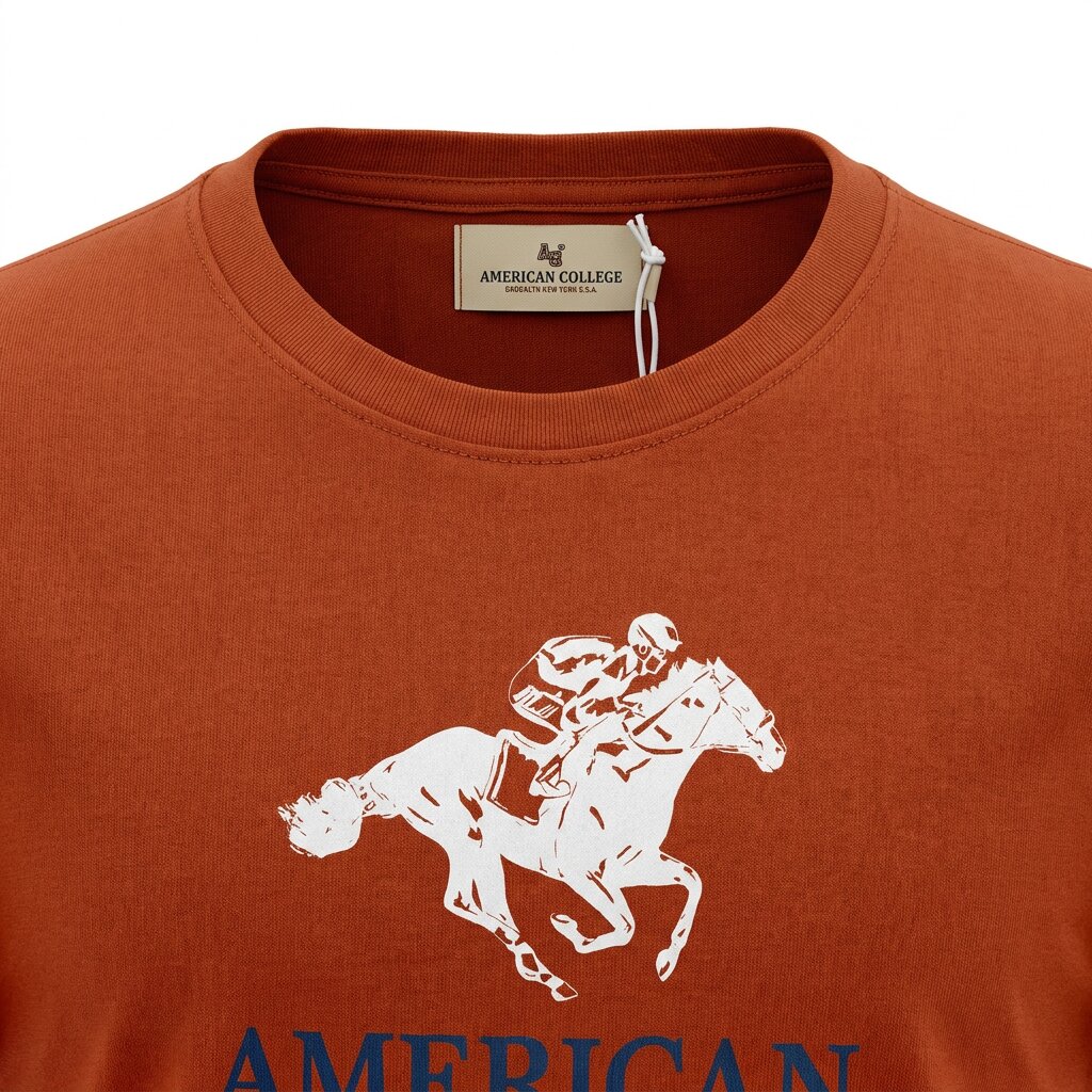 American College t-shirt pour Homme TS260103-BROWN