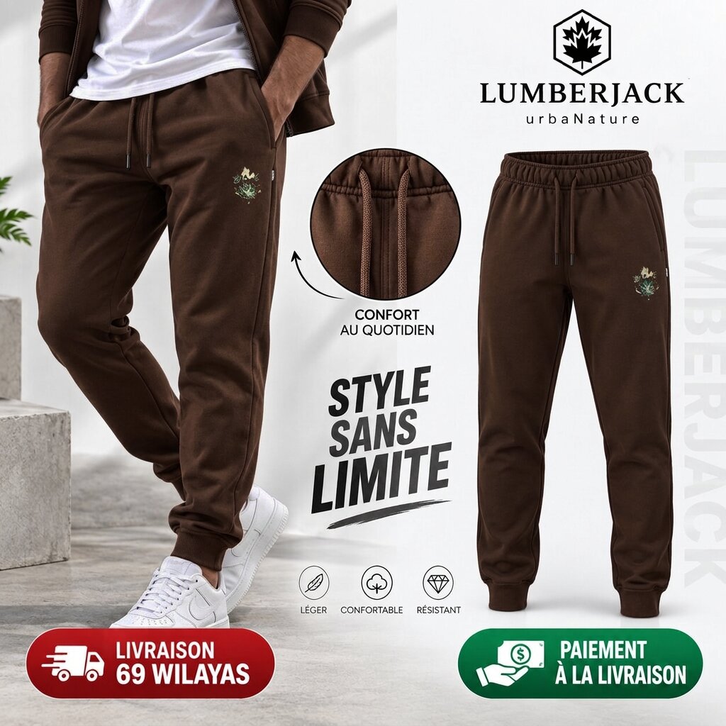 LUMBERJACK PANTALON JOGGING LBJ-00302-BRN