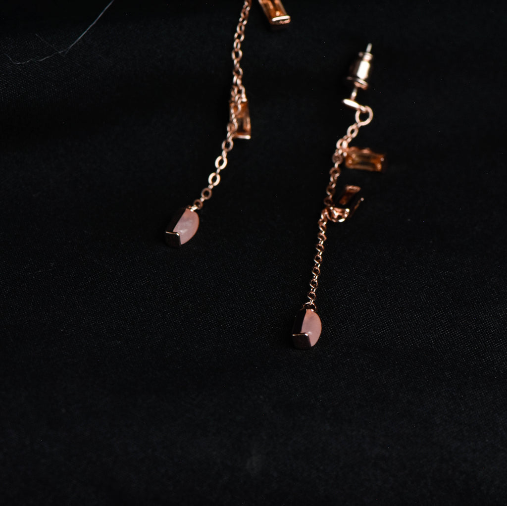 LINNEA ROSE QUARTZ EARRINGS