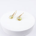 boucle d'oreille courtes verte