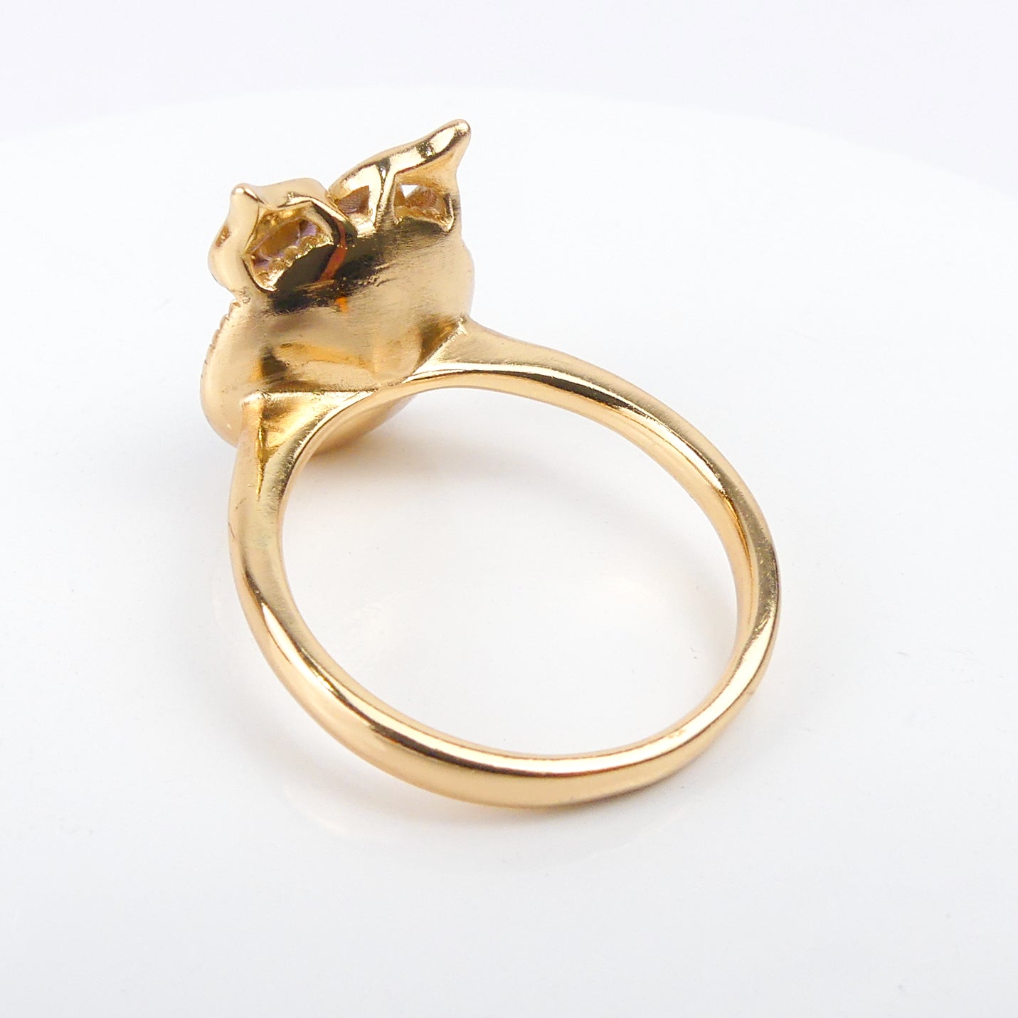 bague plaqué or pierre hibou rende move