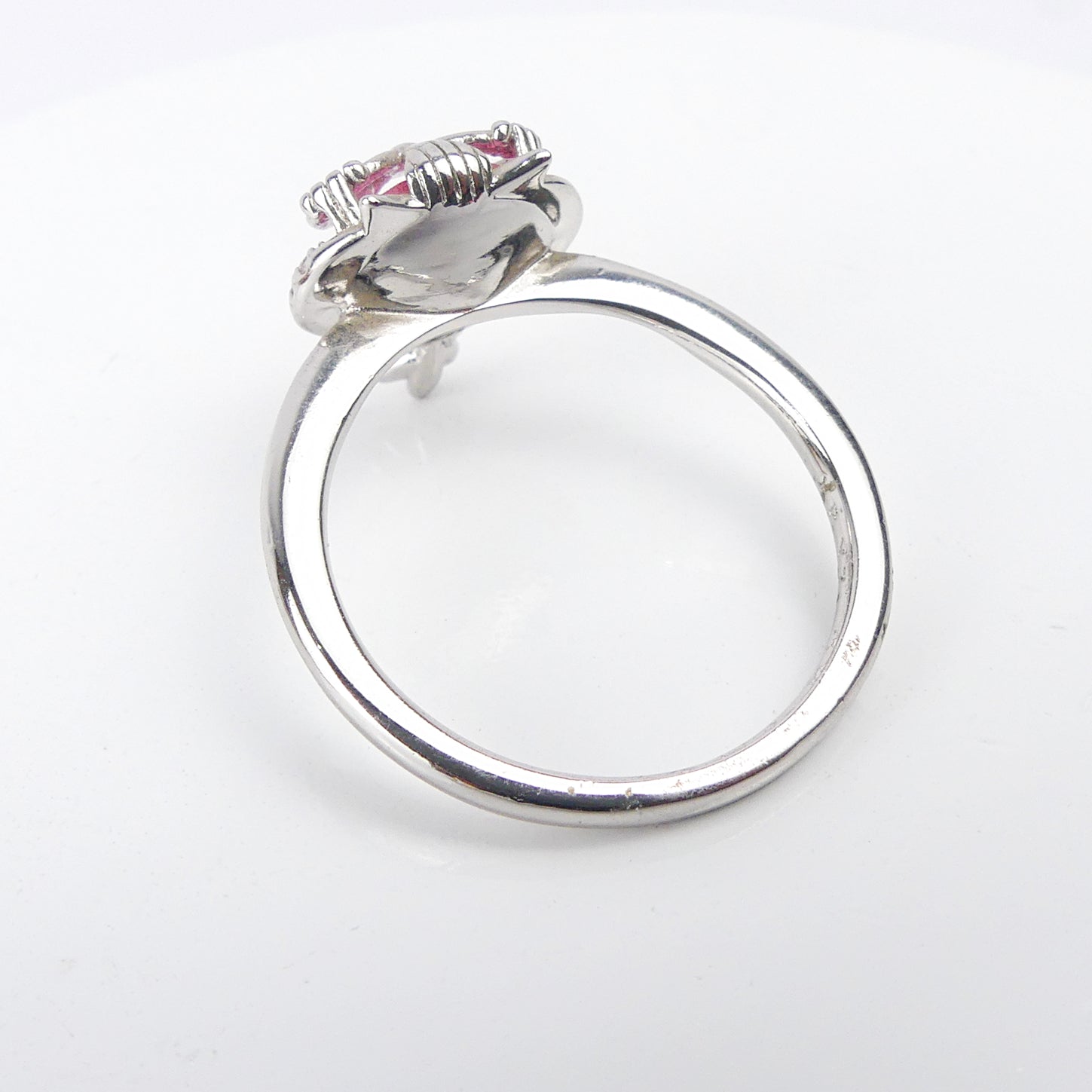 bague pierre hibou rose