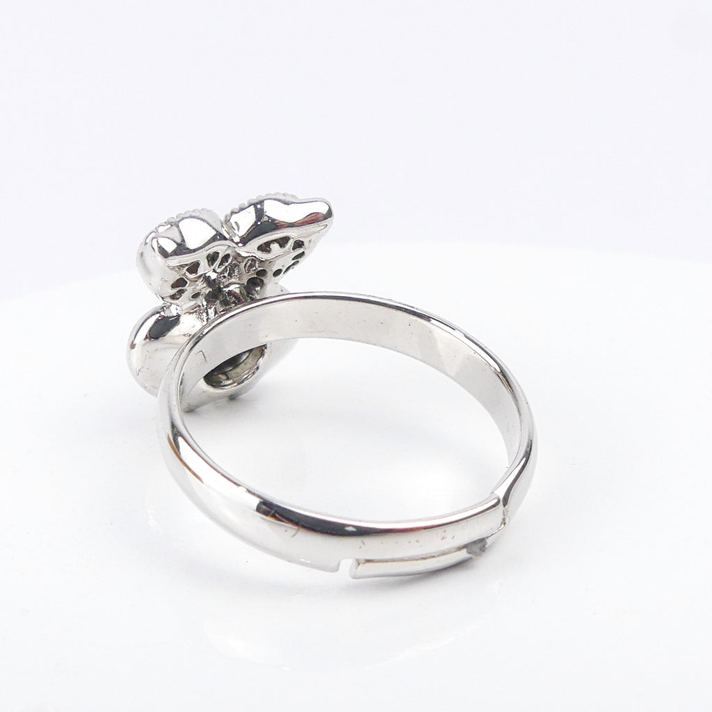 bague pierre hibou verte reflé