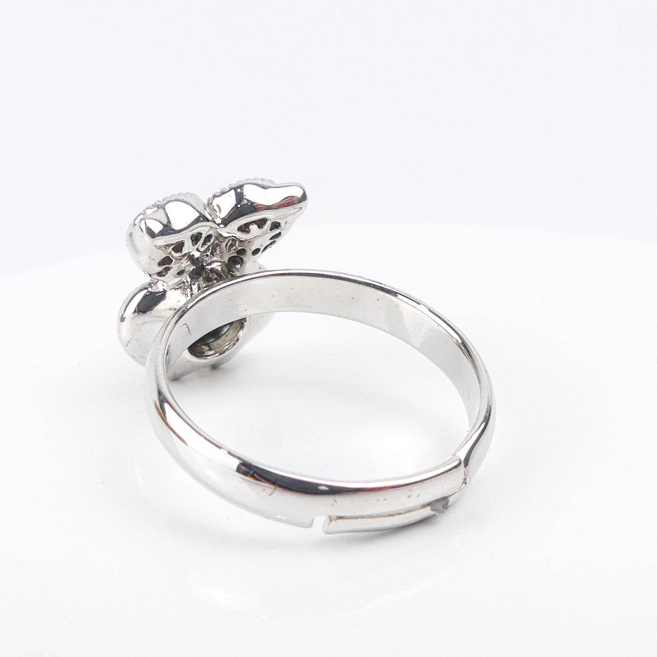 bague pierre hibou verte reflé