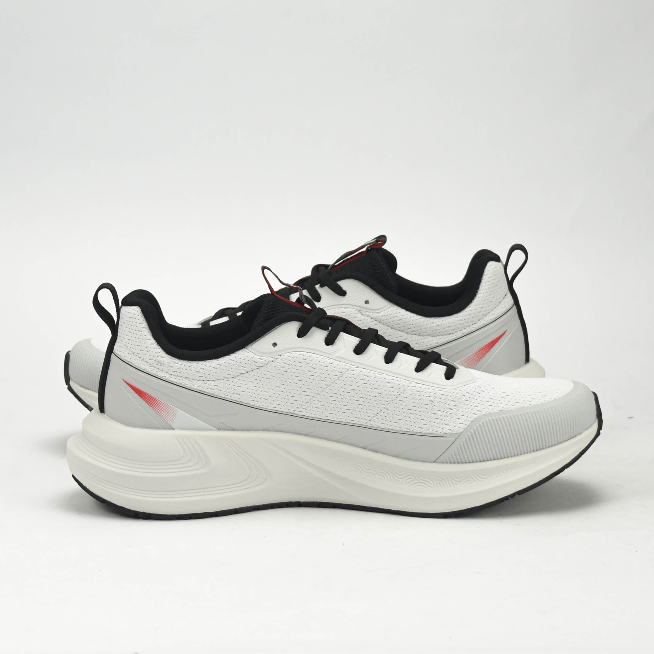 PEAK CUSHION RUNNING SHOES-LT.GREY/BLACK EXT54387H-2220