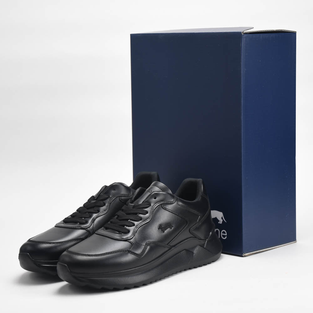 Harmont and Blaine Sneakers Leather Black EFM252.070.1B0.11