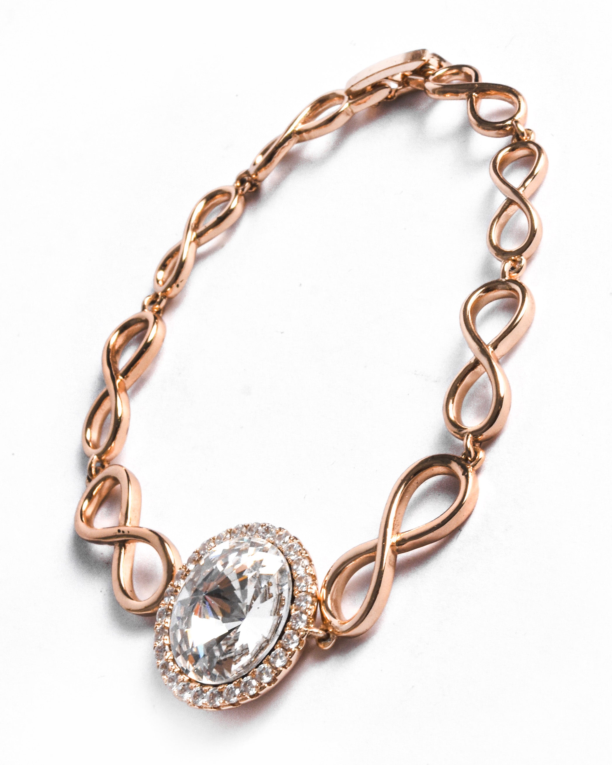 Gourmette ronde blanche