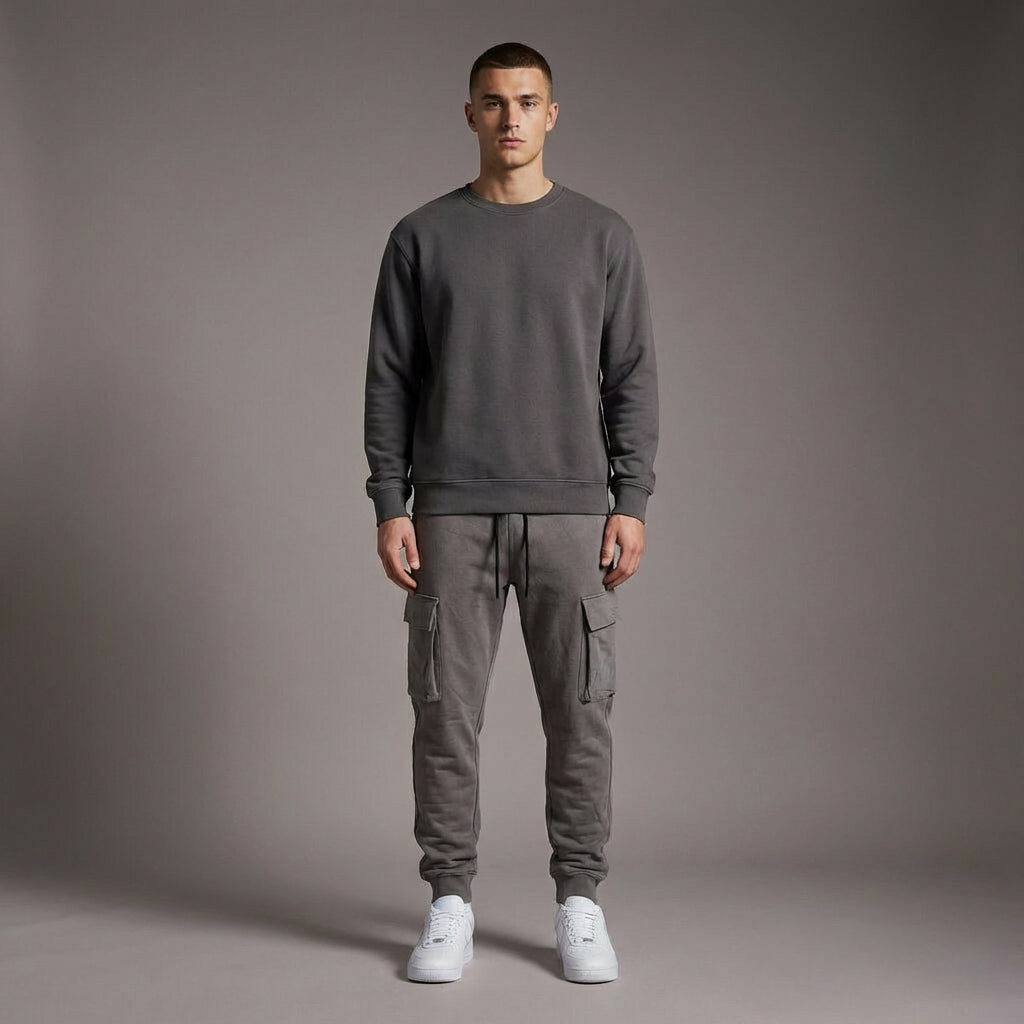 DEPART  JOGGING CARGO DEPART SLIM HOMME GRIS G23-003077-GREY