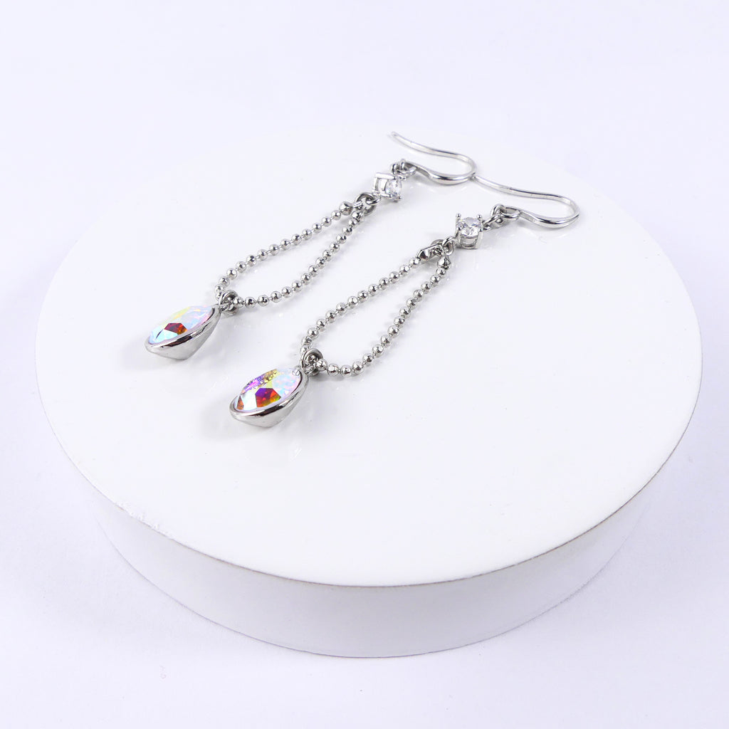 boucle d'oreille goutte reflet