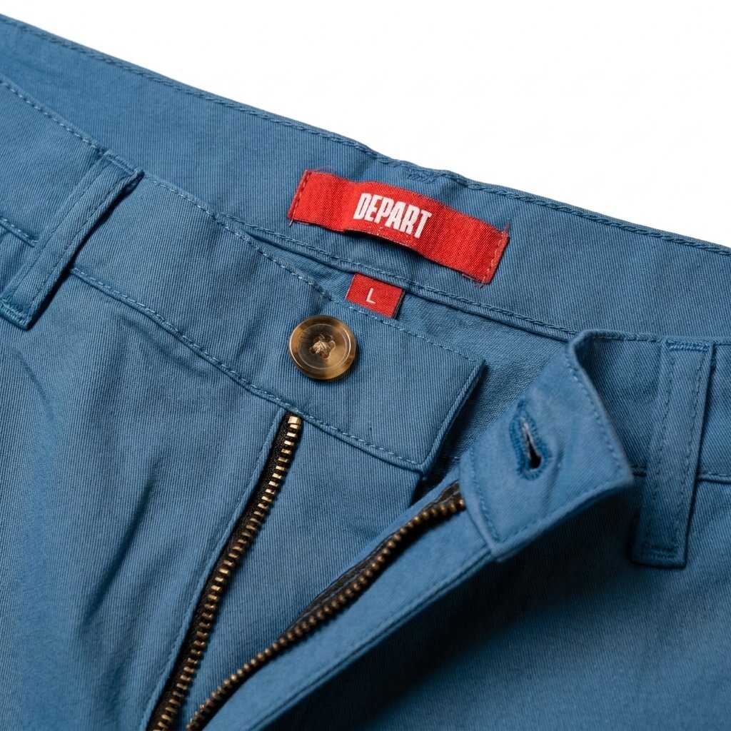DEPART Short chino homme G21-000175-BLUE009