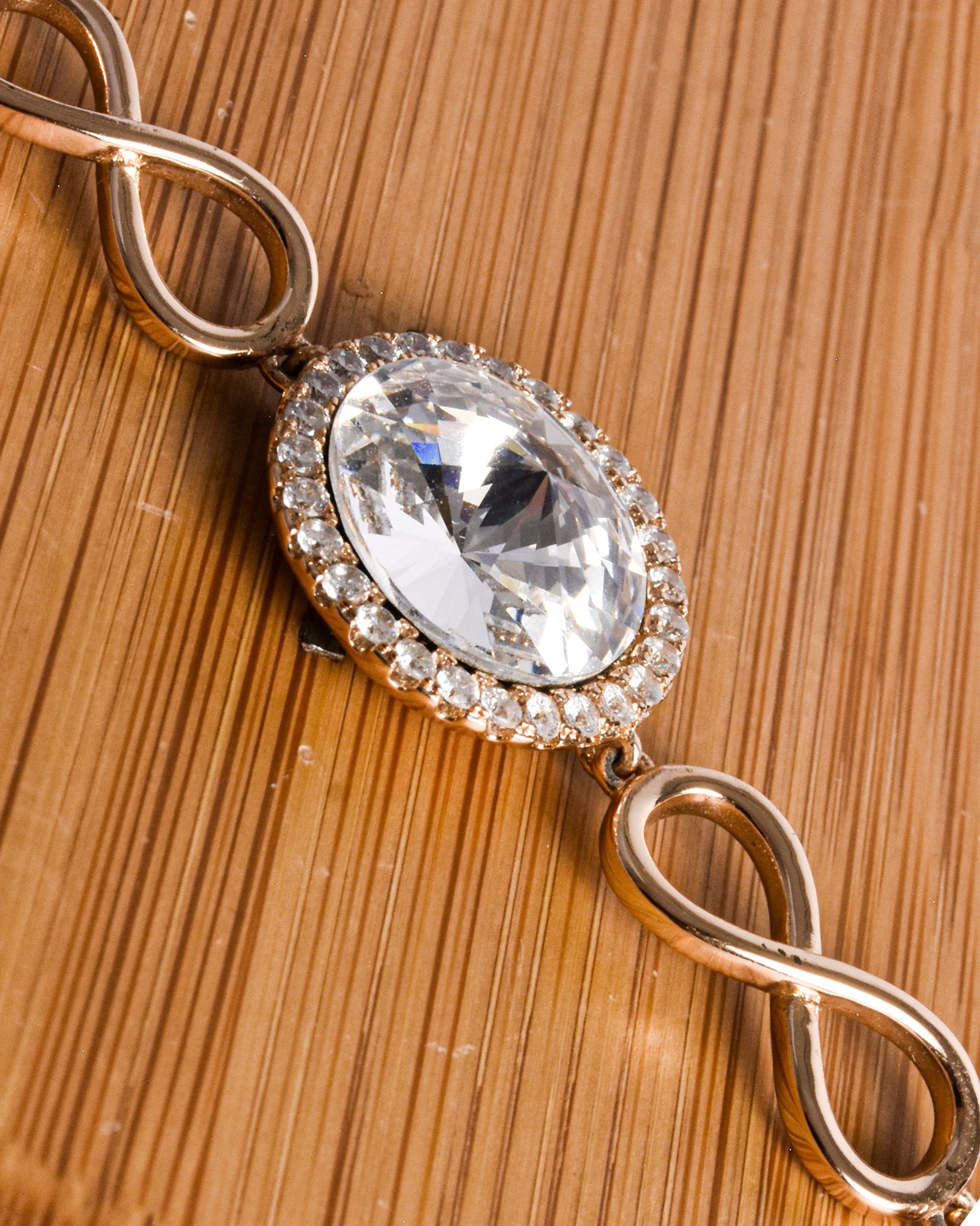 Gourmette ronde blanche