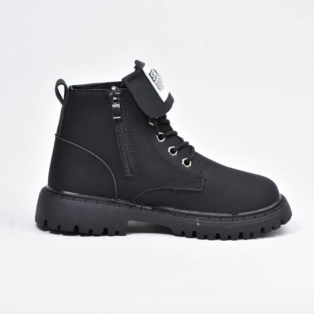 Botte - À Lacets Noir