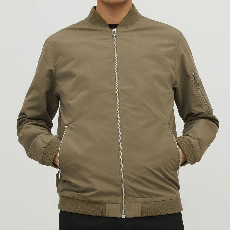 JACK & JONES BOMBER JOMER BOMBER KHAKI 12165203/12-2023-SWX VERT