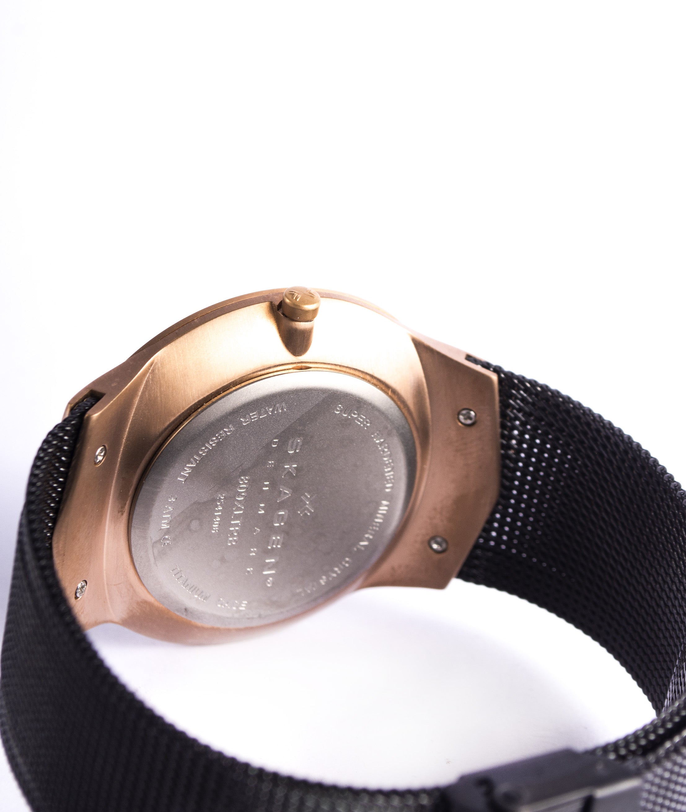 Skagen Men's 809XLTRB Titanium Collection Multifunction Black Mesh Titanium Watch 2004