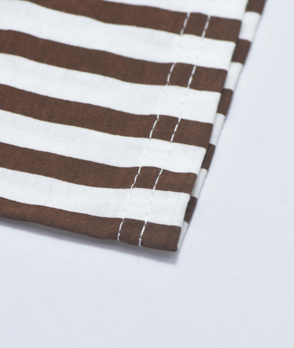 ENSEMBLE BLANC ET MARRON MOTIF -GWENS- 4302