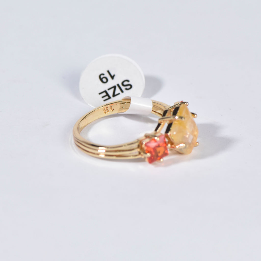GOLDEN CITRINE RING 19