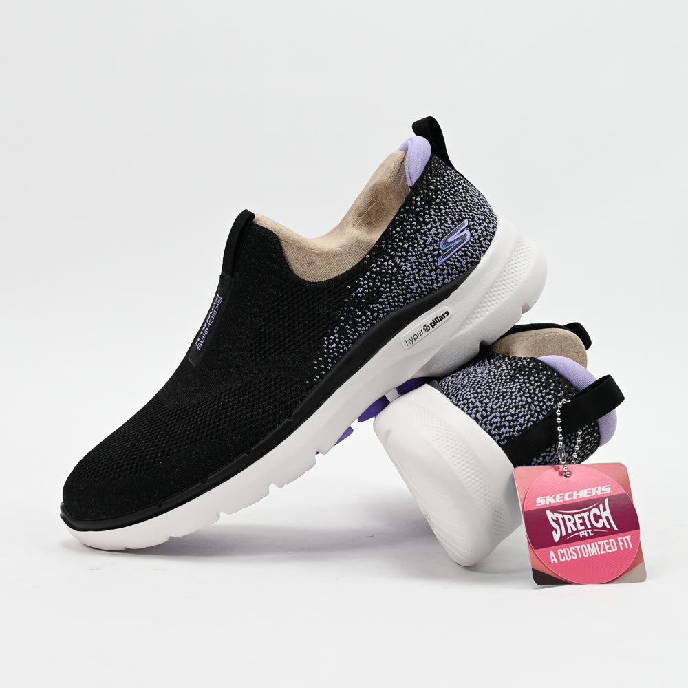Skechers GO WALK 6 – Glimmering Walking Shoes Noir/Lavande