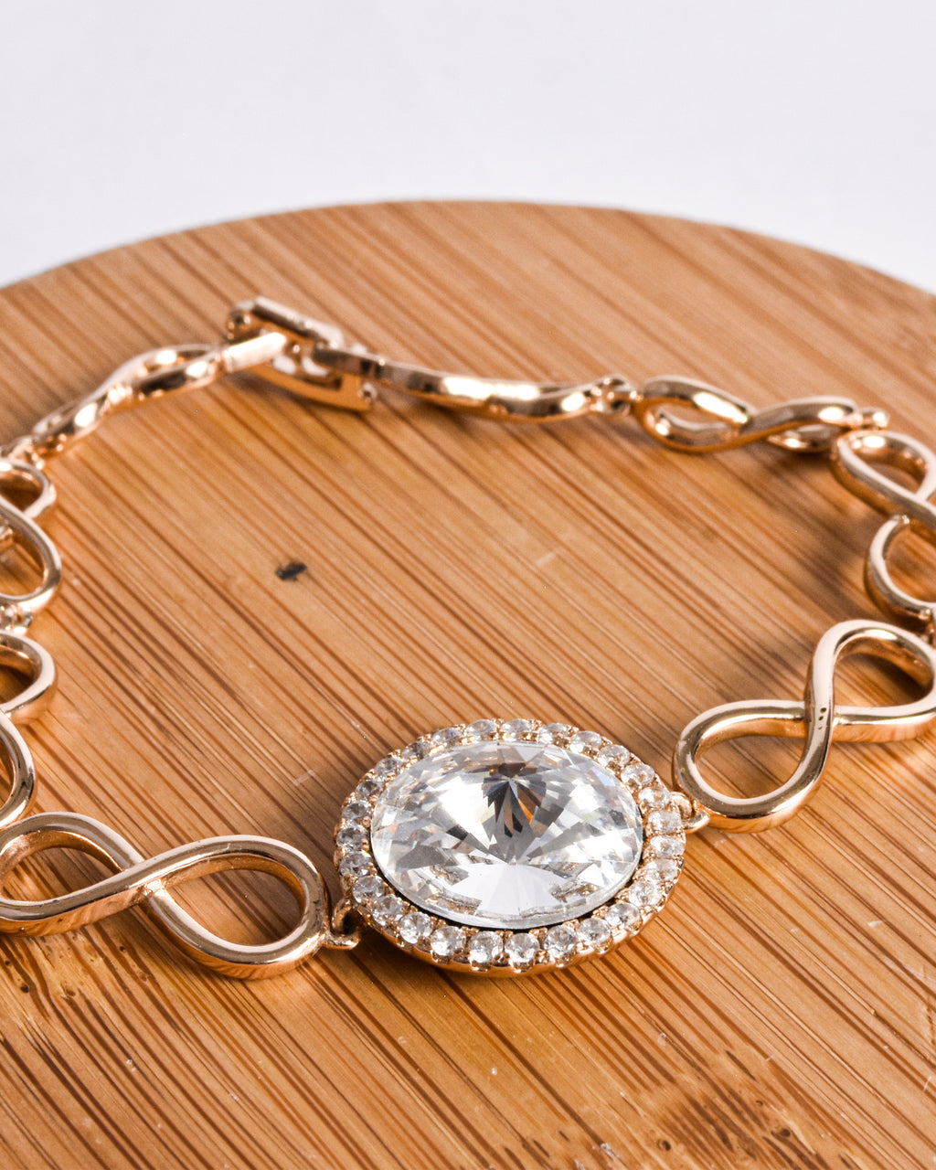 Gourmette ronde blanche