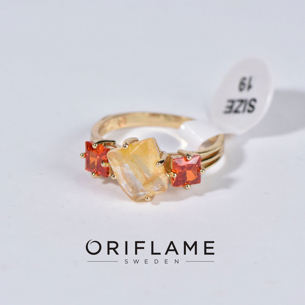 GOLDEN CITRINE RING 19