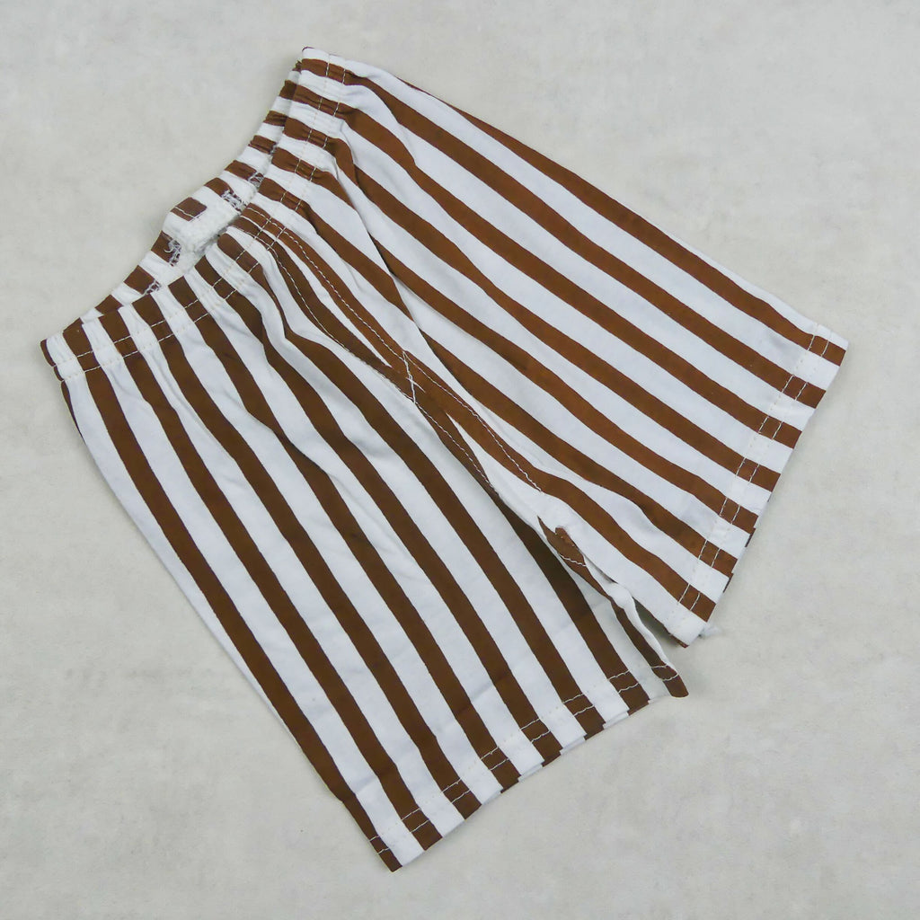 ENSEMBLE BLANC ET MARRON MOTIF PLYX 4313