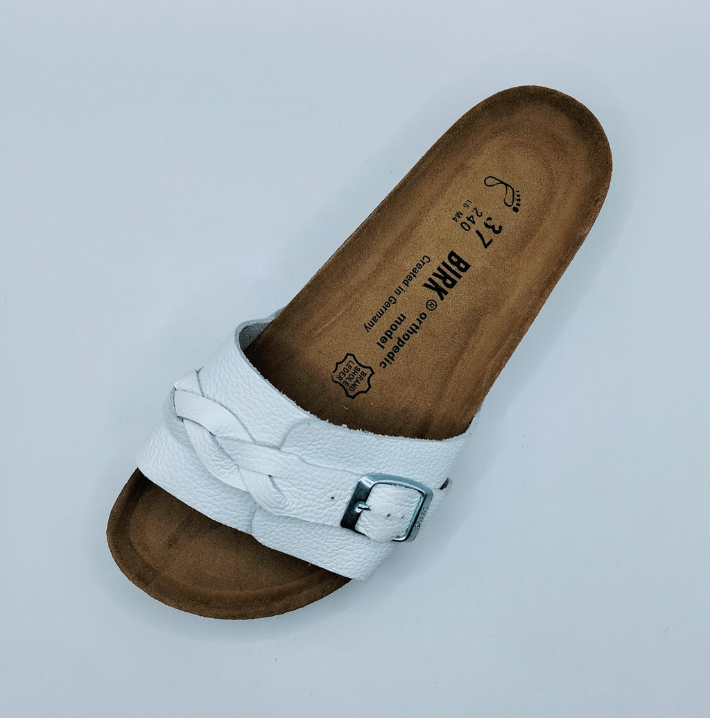 BIRK OITA CUIR BLANC