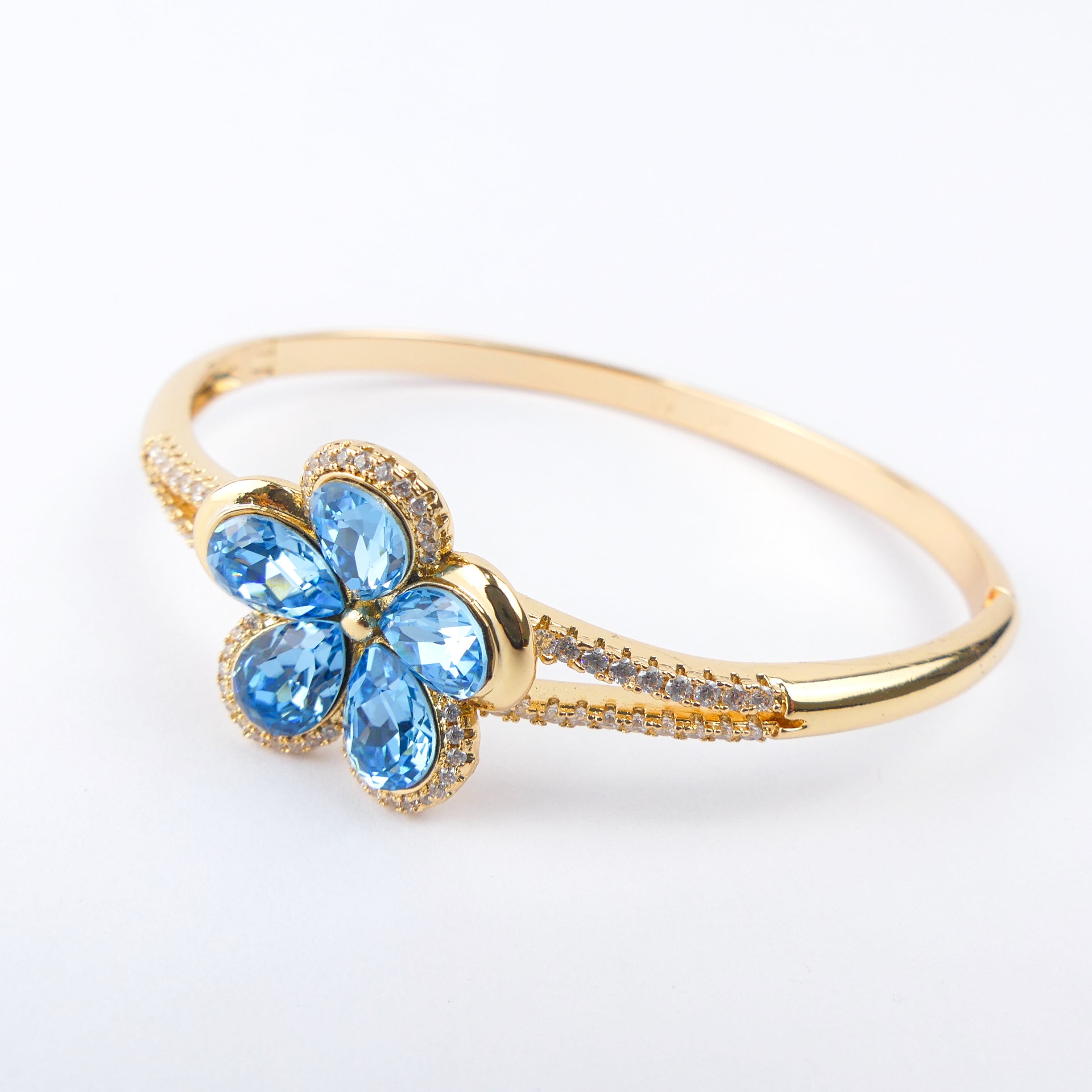 Bracelet fleur Bleu