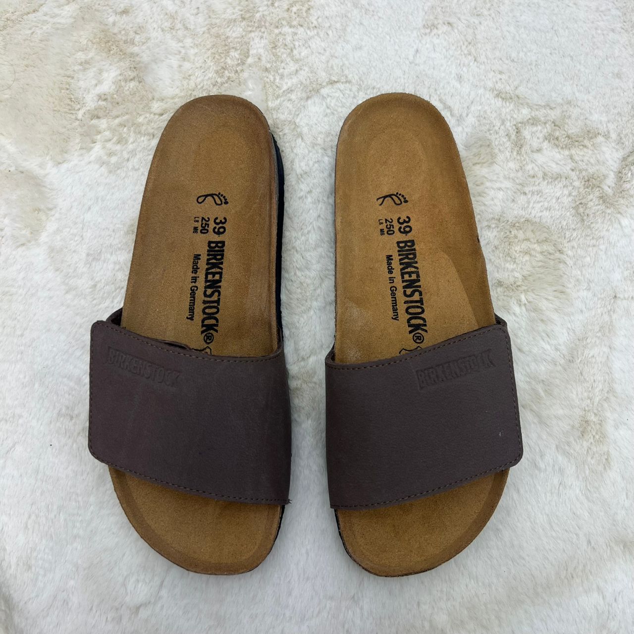 Sandales homme nubuck marron