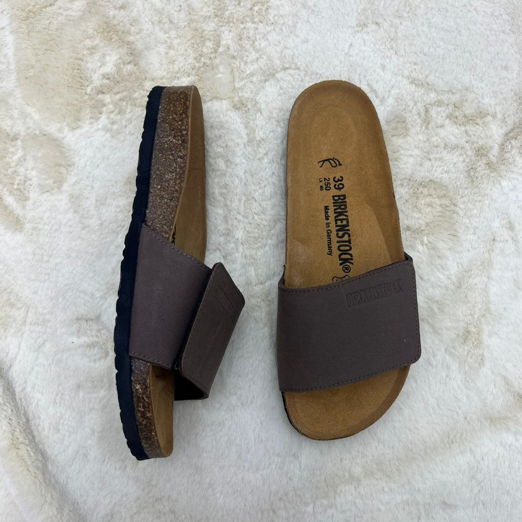 Sandales homme nubuck marron