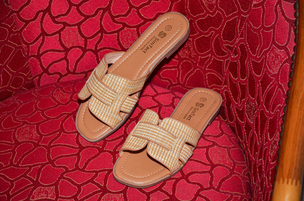Sandales femme beige