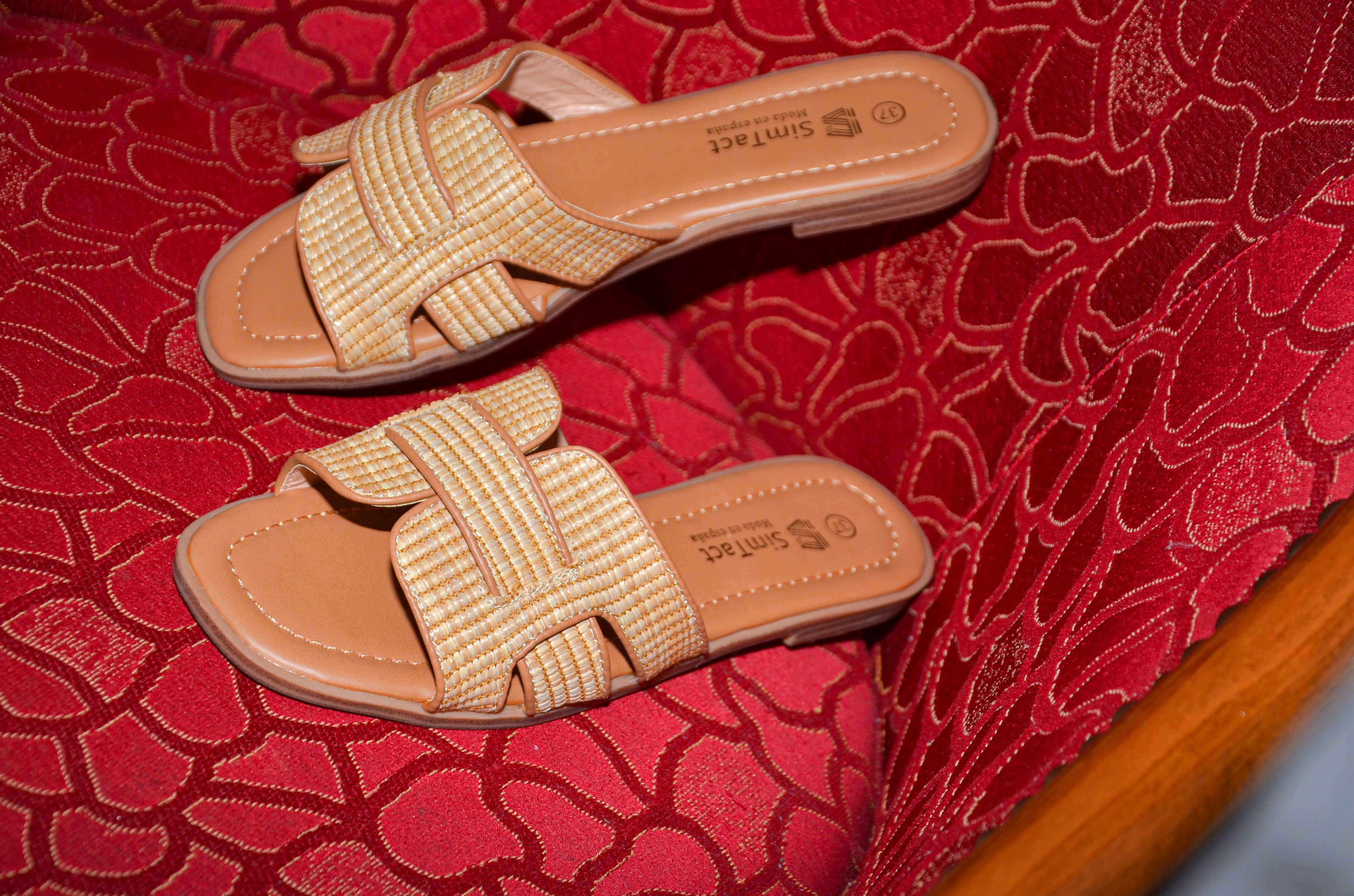 Sandales femme beige