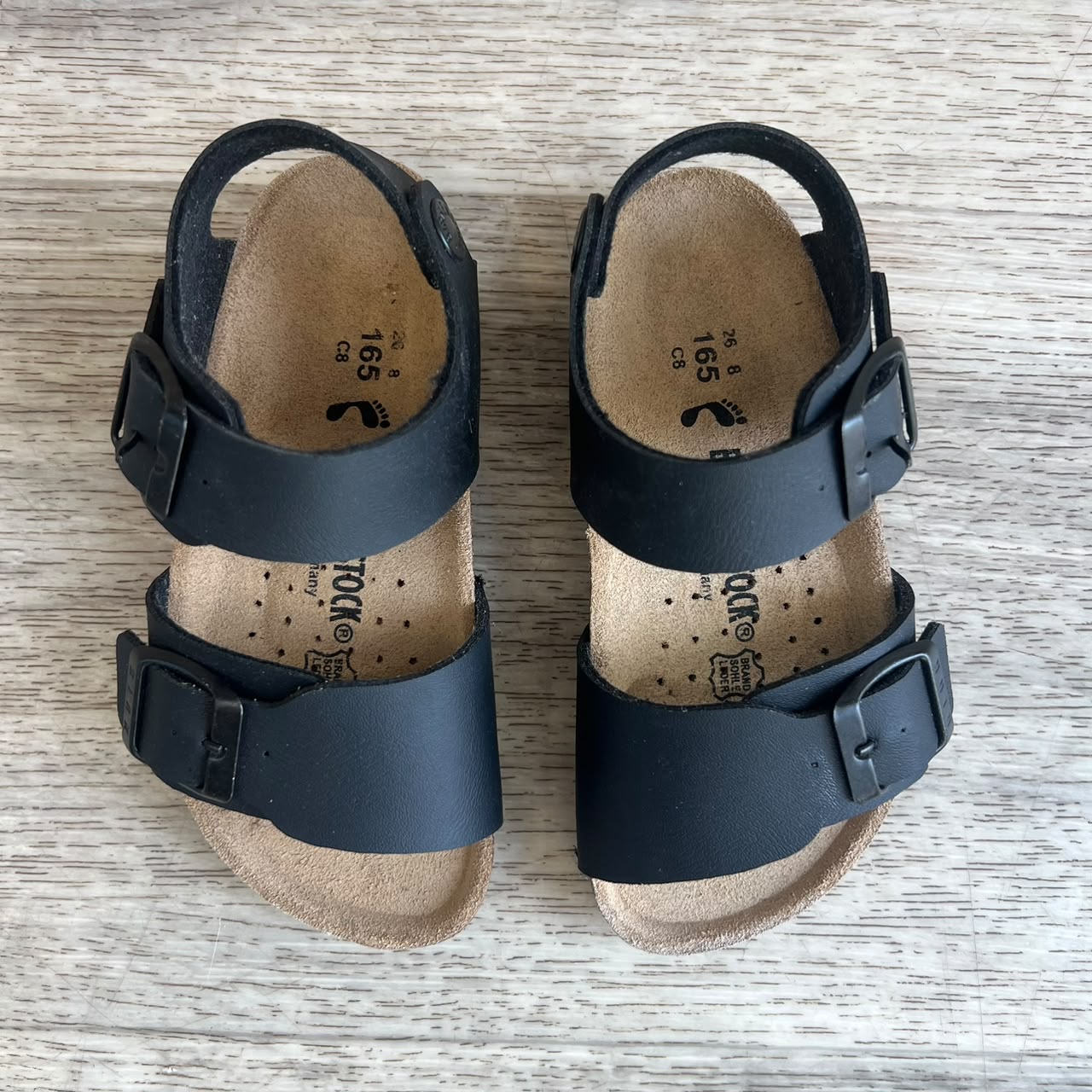 Sandales enfant noir mat